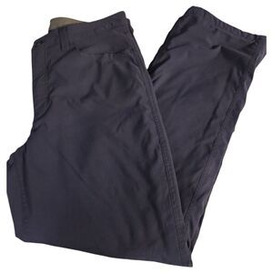 Eddie Bauer Men's Tech Fleece Lined Pants 2 Way Stretch, Navy, 34x30